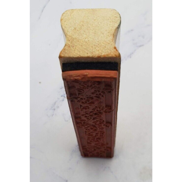 Lot of 5 Wood Mounted Rubber Stamps Dogs Bears and Flowers - Picture 14 of 16